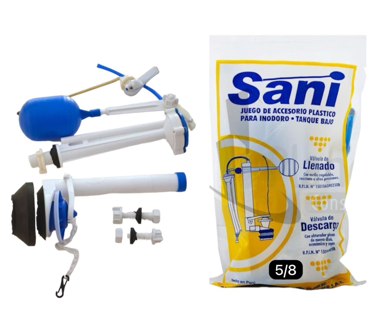 ACCESORIO P/TANQUE BAJO SANI 5/8