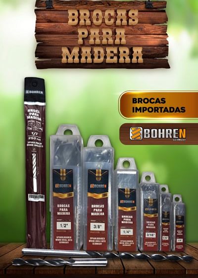 BROCA P/MADERA BOHREN 3/16
