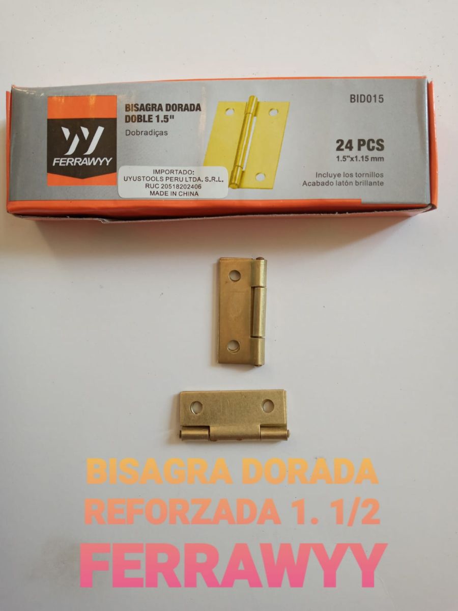 BISAGRA DORADA REFORZADA 1.1/2 FERRAWYY (DOC)
