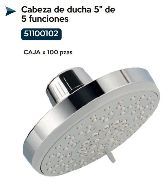 CABEZA DE DUCHA 5 FUNCIONES APACHE