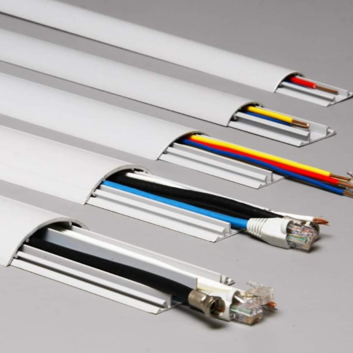 CANALETA P/PISO-50MM-MEDIA LUNA-GRIS CLARO-SIDER