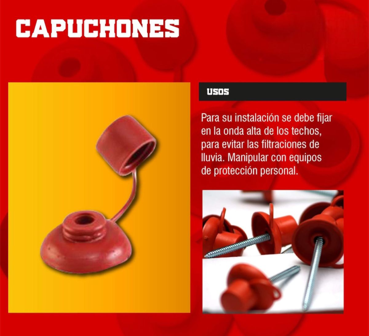 CAPUCHA PARA CALAMINA - TEJA X 100UNID