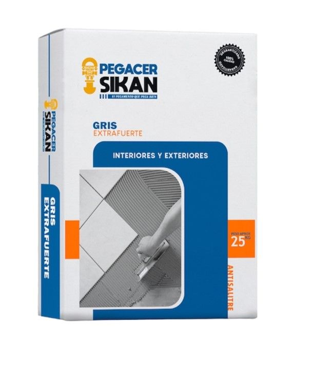 PEGAMENTO CERAMICA GRIS SIKAN X 23 KGS