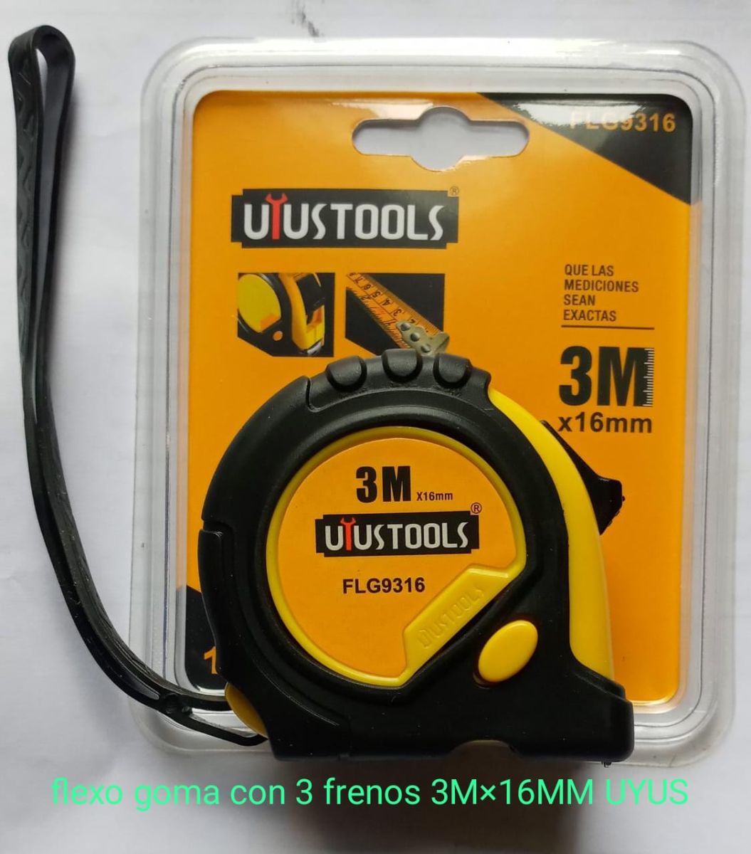 WINCHA GOMA 3 FRENOS 3MX16MM UYUST 