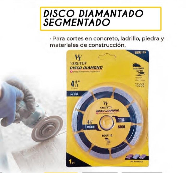 DISCO CORTE CONCR SEGMENTADO VY 41/2 C/R DDU115