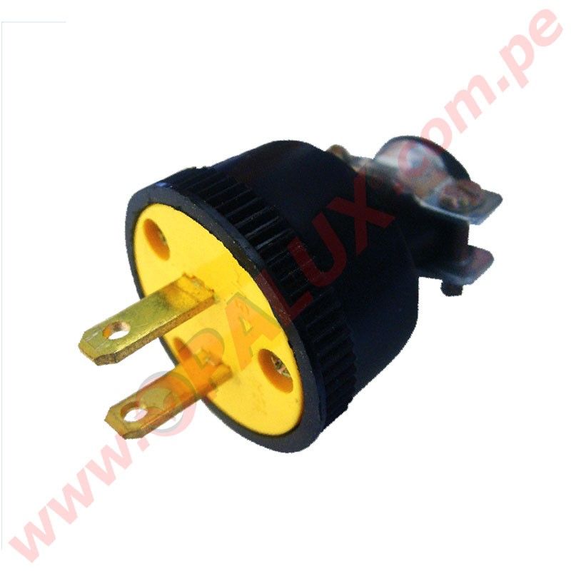 ENCHUFE MACHO INDUSTRIAL SENCILLO 2 HILOS OPALUX 50111