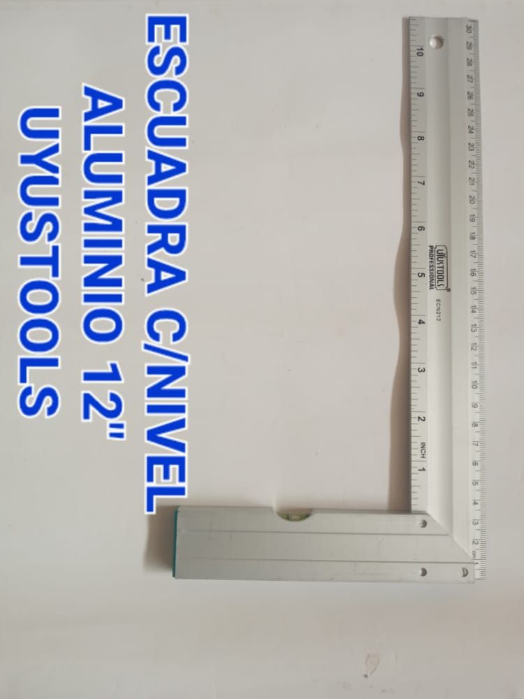 ESCUADRA C/NIVEL ALUMINIO 12 UYUSTOOLS