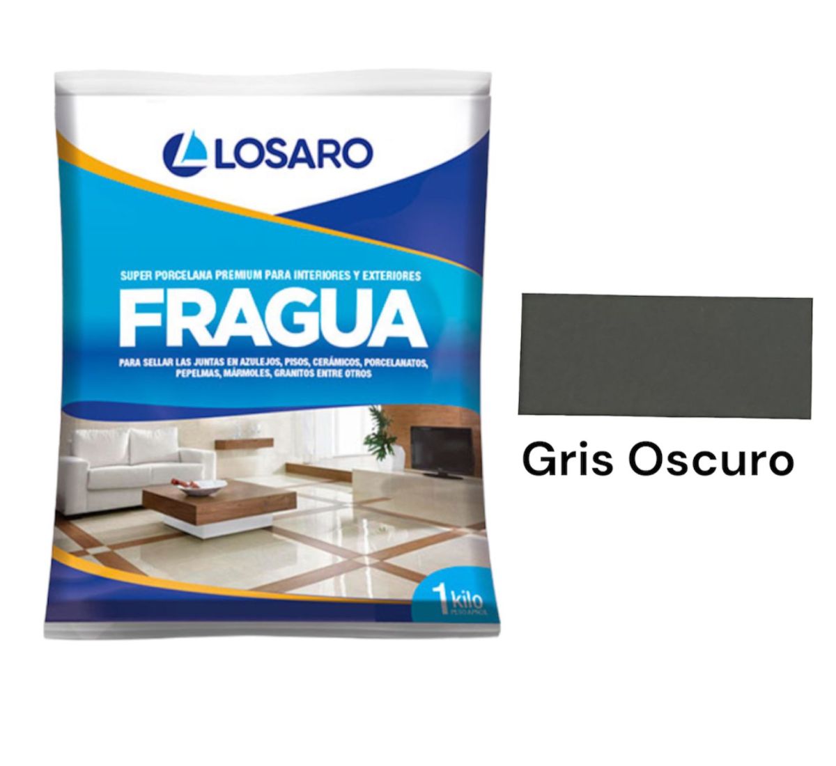 FRAGUA GRIS OSCURO LOSARO X KG
