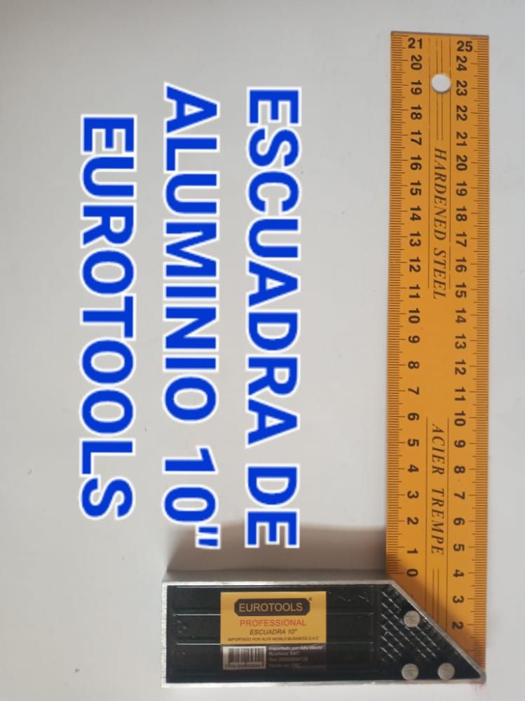 ESCUADRA DE ALUMINIO 10 EUROTOOLS