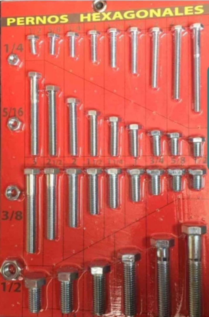 PERNO HEX 1/4X2.1/2 SOLO HC G-2 ZINC