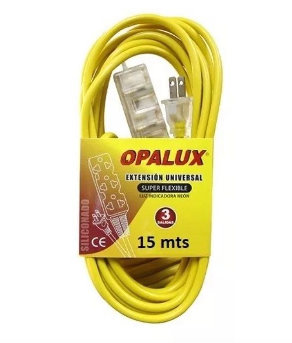 EXTENSION AMARILLA 3/T 15MT OPALUX OP FL1215
