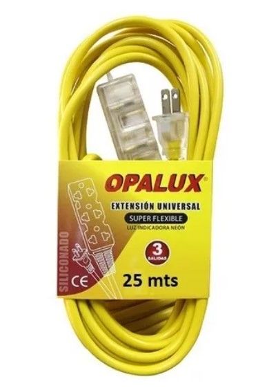 EXTENSION AMARILLA 3/T 25MT OPALUX OP FL1225