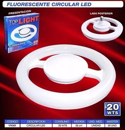 FLUORESCENTE CIRCULAR LED 20W TOP LIGHT