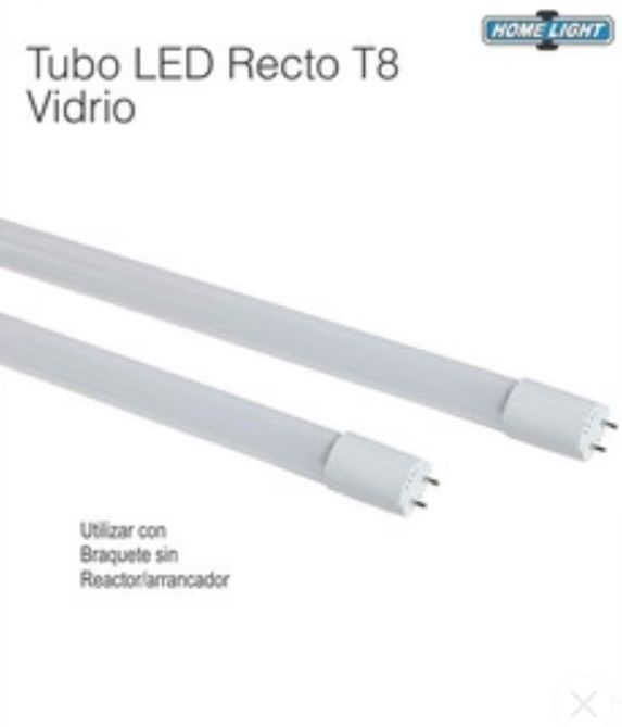 FLUORESCENTE LED-RECTO PLASTICO 9W HOME LIGHT