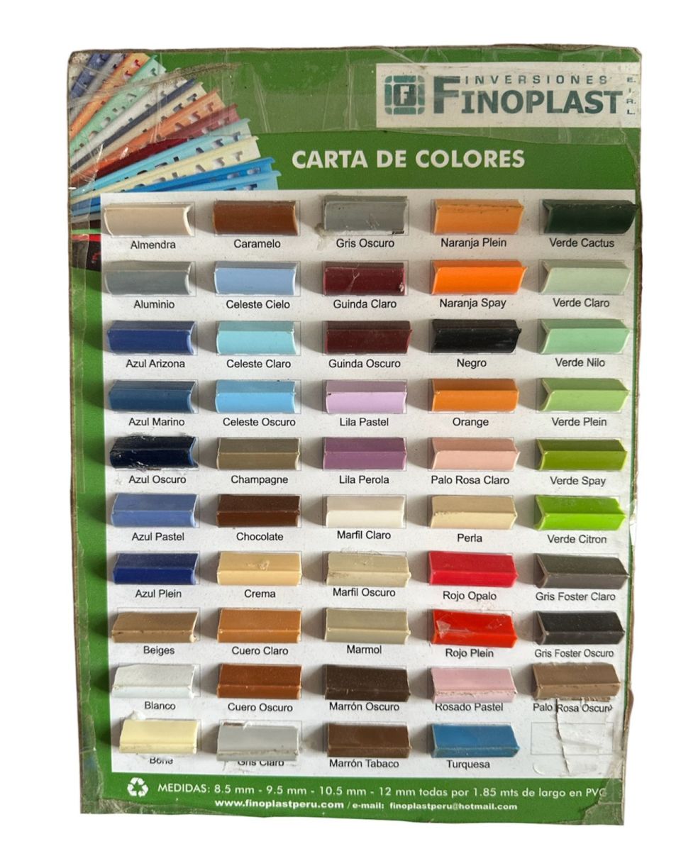 PERFIL PVC 8.5MM GRIS CLARO FOSTER