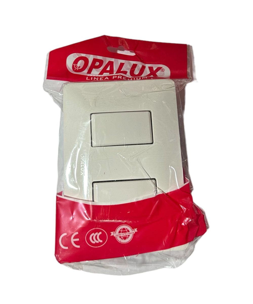 INTERRUPTOR CONMUTACION DOBLE P/E OPALUX-BM1201-3