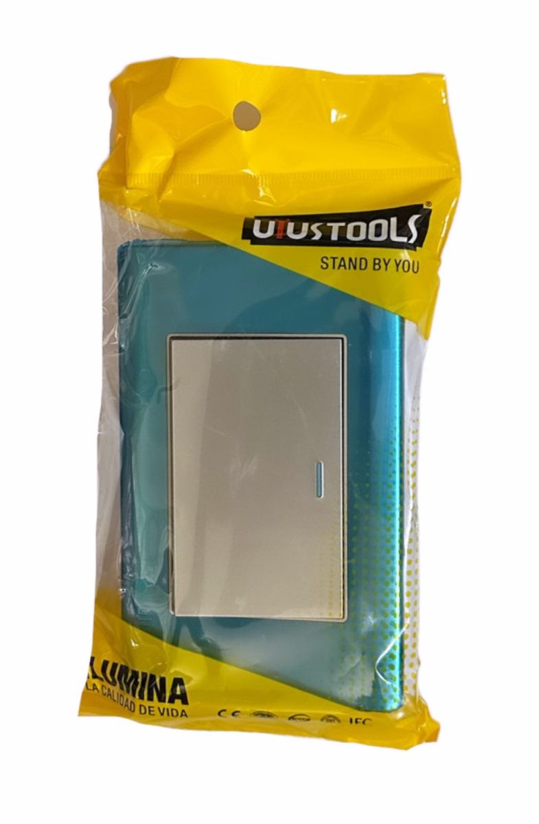 INTERRUPTOR SIMPLE P/E A/INOX C/CURVA UYU INT501U