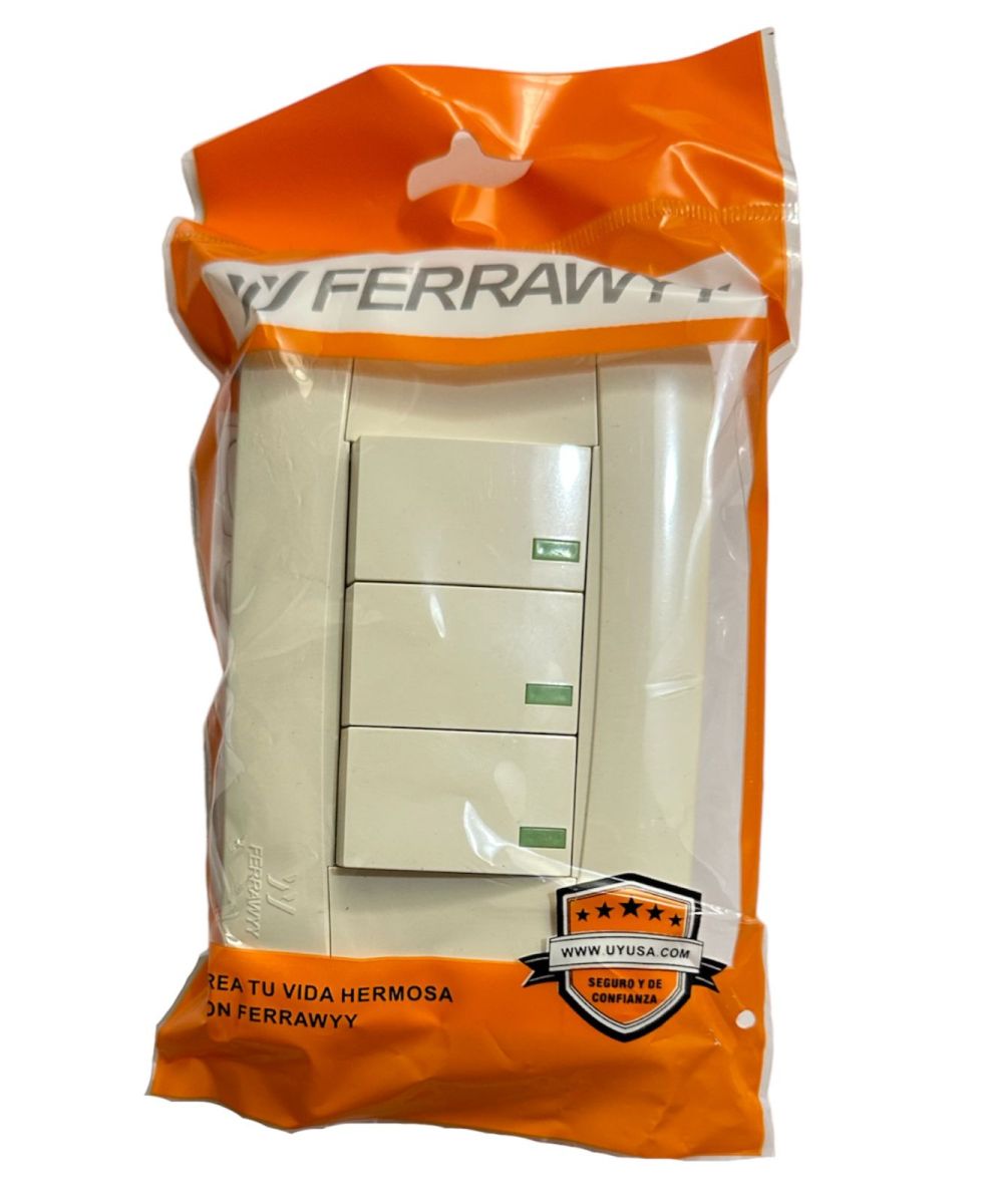 INTERRUPTOR TRIPLE P/E ABS FERRAWYY - INT403FY