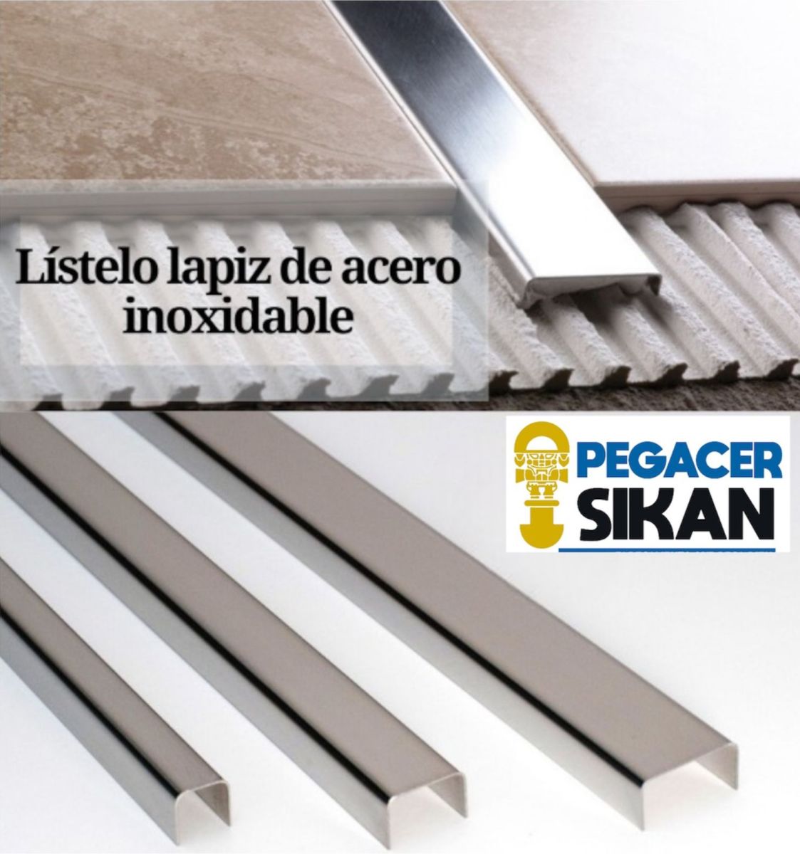 LAPIZ D/ACERO INOXIDABLE 2.0  X 2.44 MTS