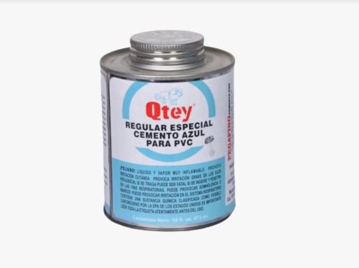 PEGAMENTO QTEY PVC AZUL 1/8 ML X24UND