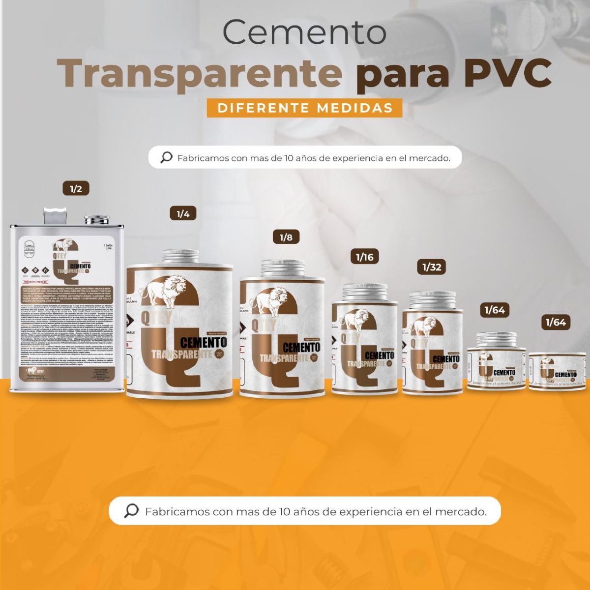 PEGAMENTO QTEY PVC DORADO 1/8 ML X24UND