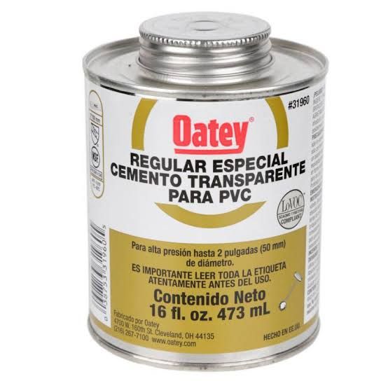 PEGAMENTO OATEY P/TUBERIA PVC DORADO 1/8