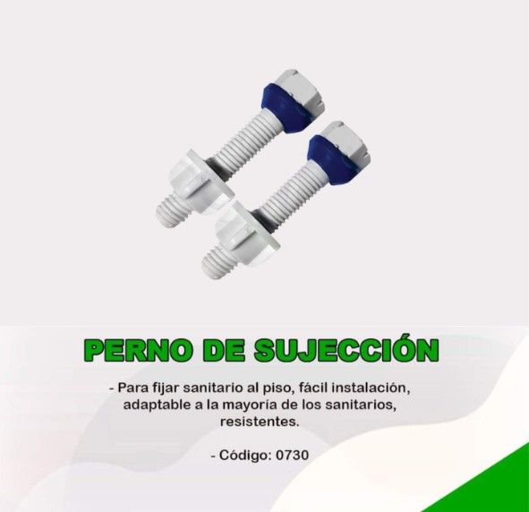 PERNOS DE SUJECCION DE PVC -PAR