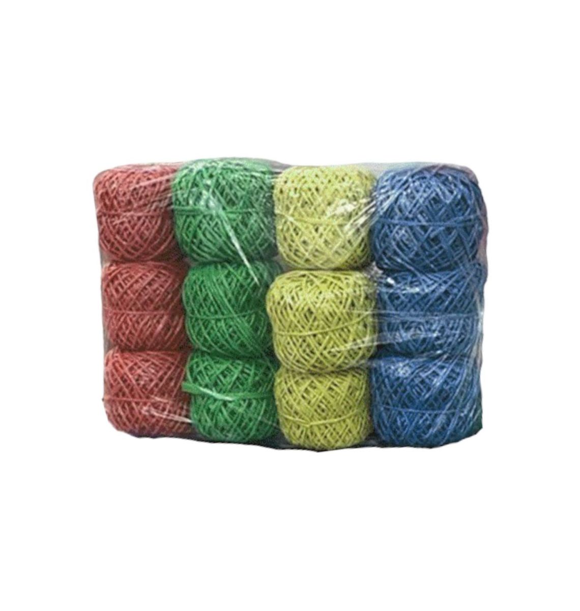 RAFIA TRENZADA OVILLO X12 UND