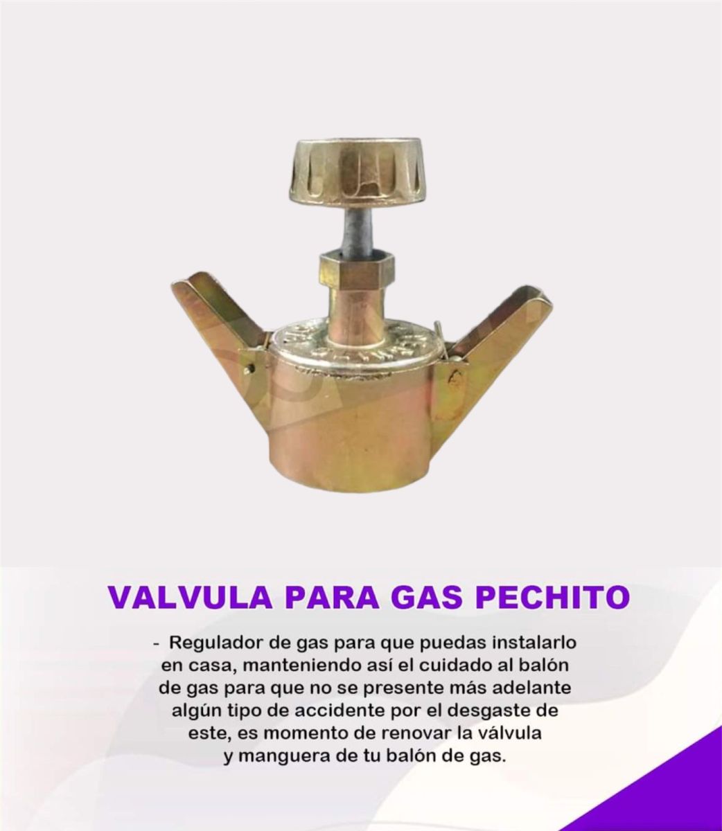 REGULADOR DE GAS S/MANGUERA PECHITO