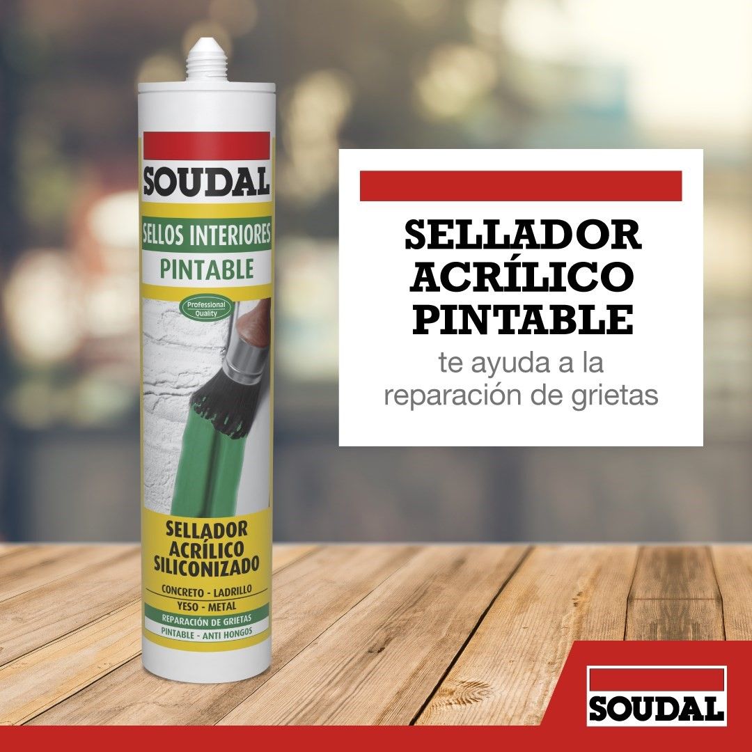 SELLADOR ACRILICO SOUDAL 300ML BLANCO