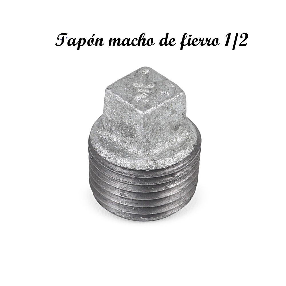 TAPON MACHO DE FIERRO 1/2
