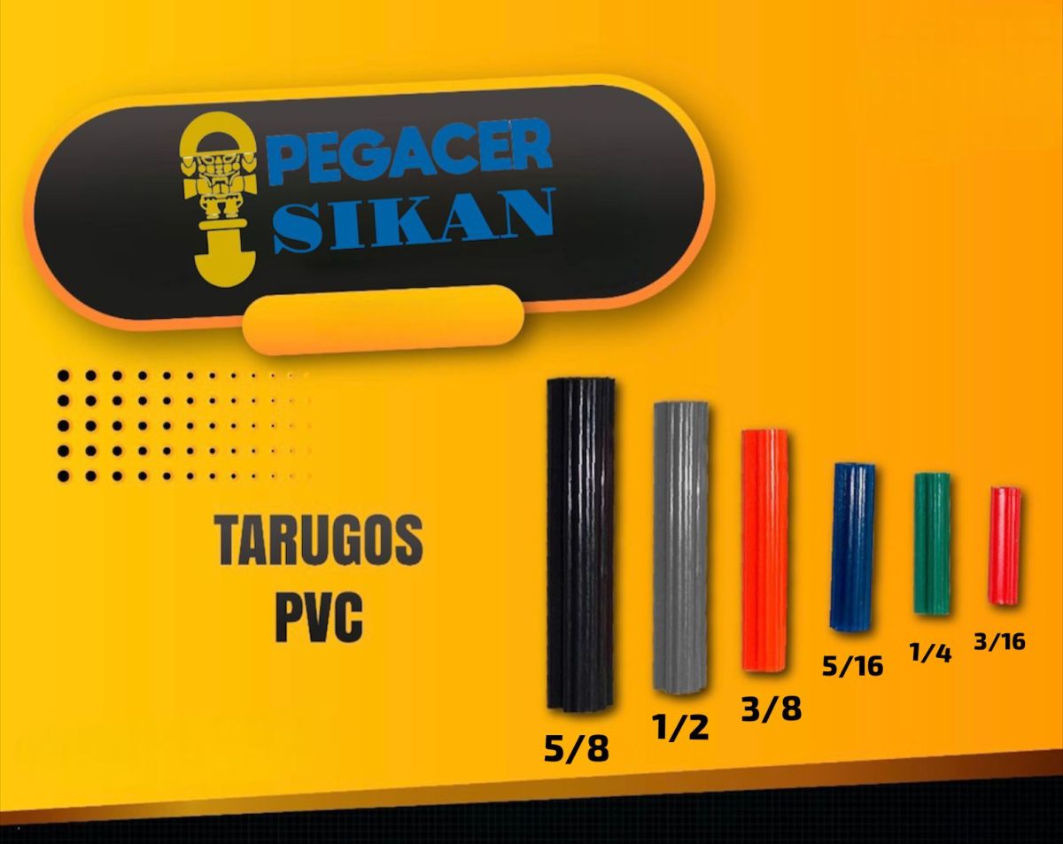 TARUGO - PVC 3/8 NARANJA