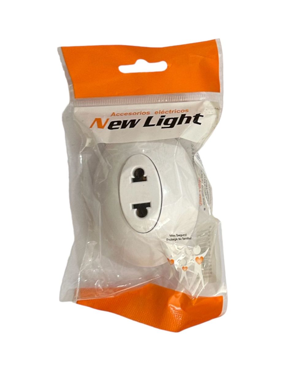 TOMACORRIENTE SIMPLE  P/S BLANCO NEW LIGHT-4364