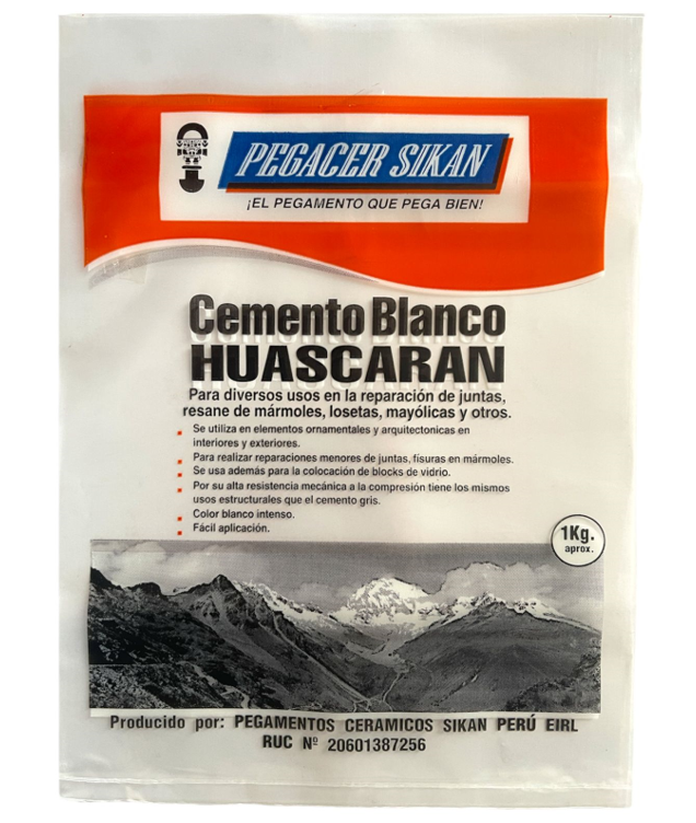 CEMENTO BLANCO HUASCARAN X KG