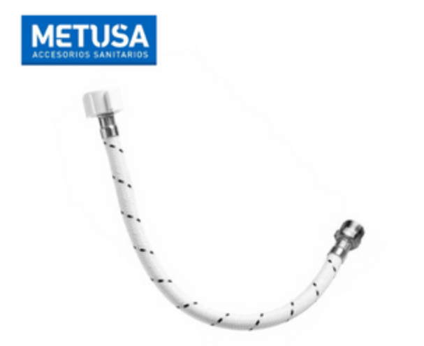 TUBO DE ABASTO TRENZ/FIBRA 1/2X7/8  40CM METUSA