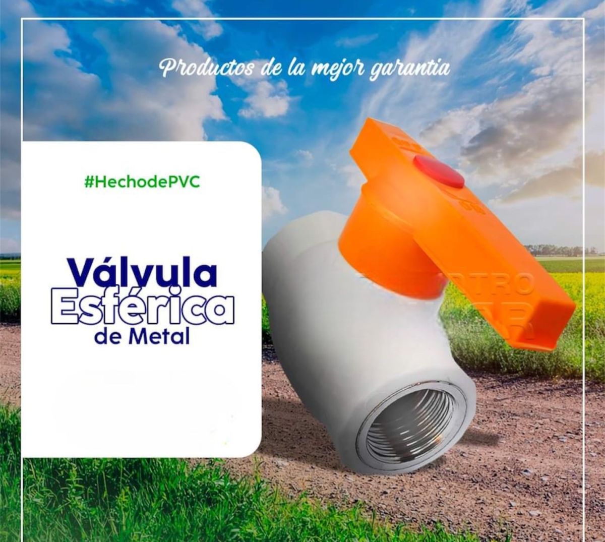 VALVULA ESFERICA METAL&PVC 1/2 C/R M/AMARILLA ERA