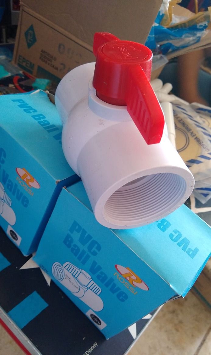 VALVULA ESFERICA PVC 1/2 C/R ROSSI