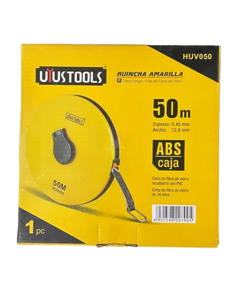 WINCHA AMARILLO F/VIDRIO 50M UYUSTOOLS - CINTA