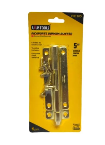 PICAPORTE DORADA 5 BLISTER UYUSTOOLS