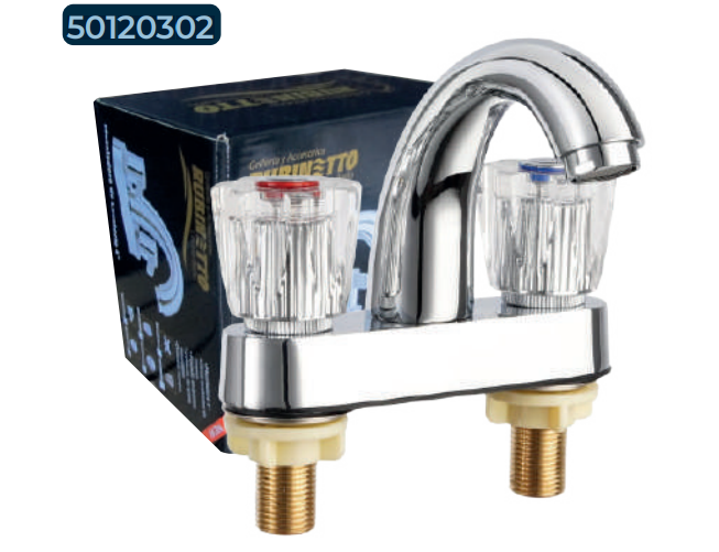 MEZCLADORA D/LAVATORIO C/PERILLA MILANO 50120302