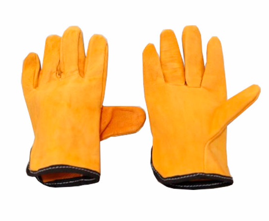 GUANTES DE BADANA AMARILLO