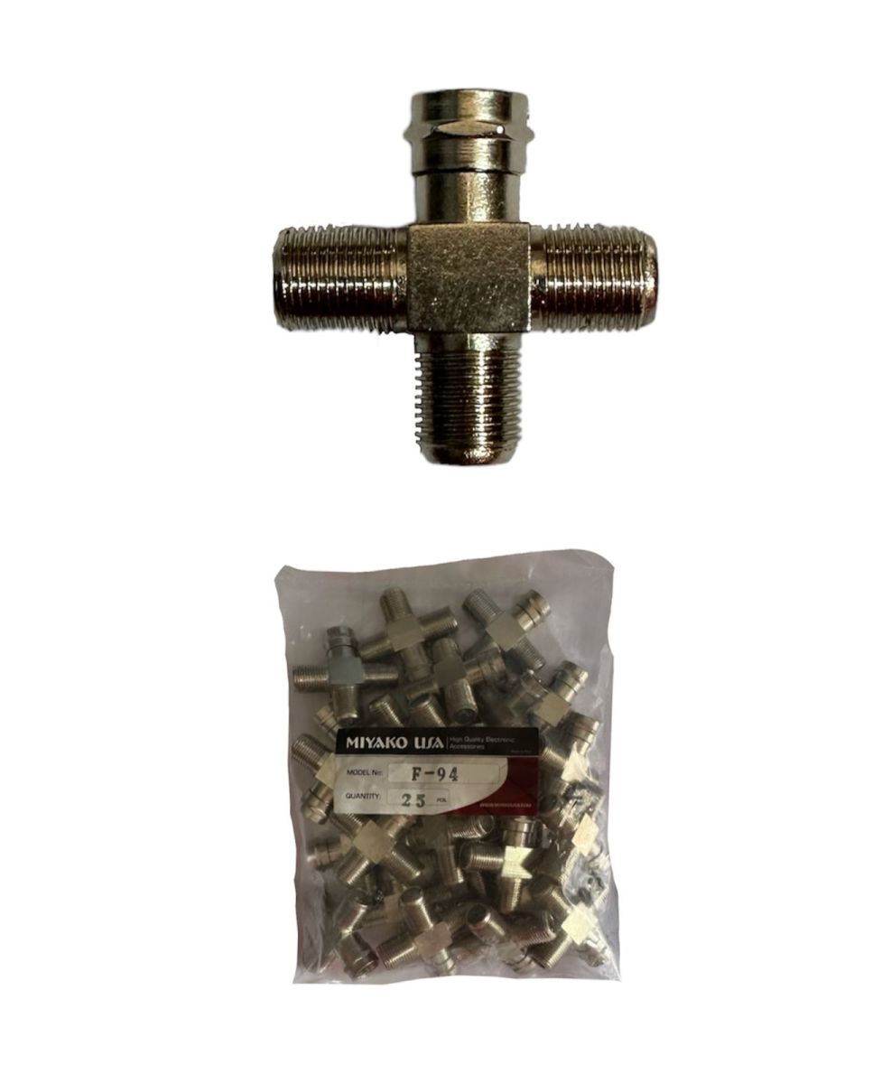 CRUCETA P/COAXIAL 3JACK FX1PLUG F P/TVXCABLE