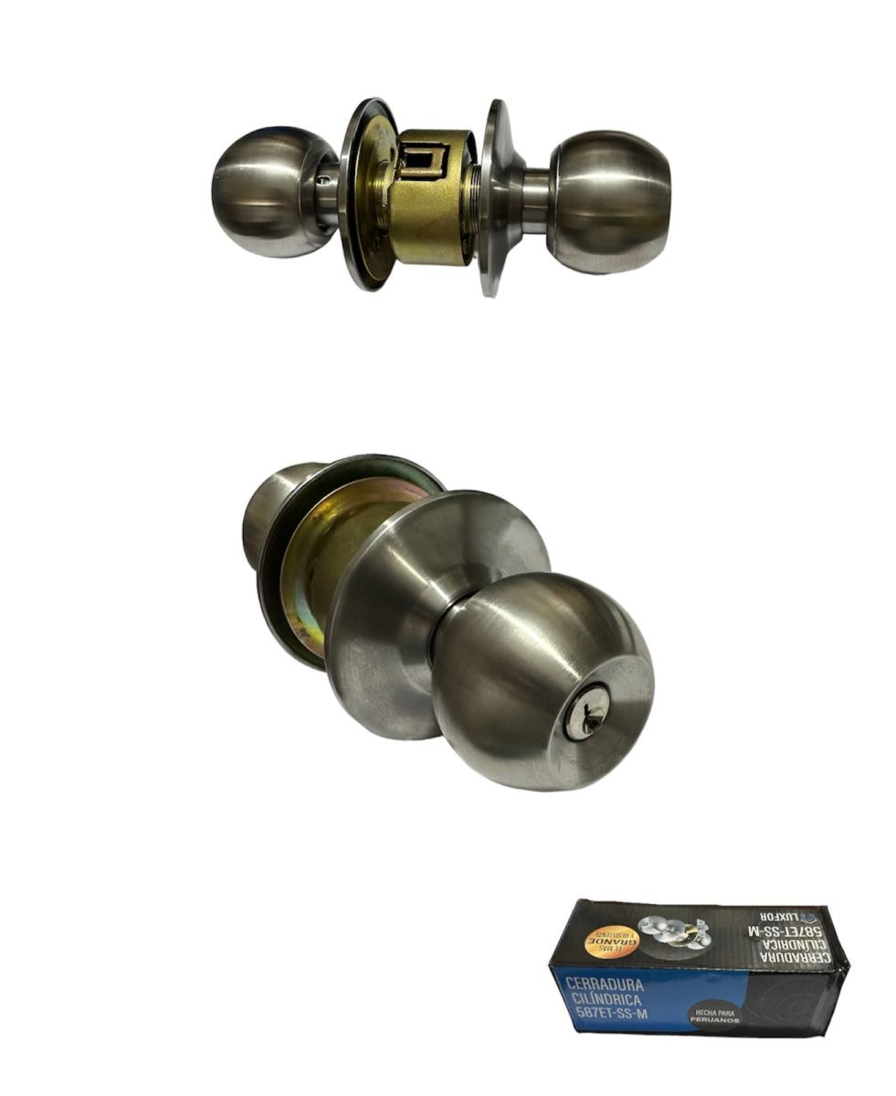 CERRADURA PERILLA CHICA 587 PESADO ACERADO LUXFOR