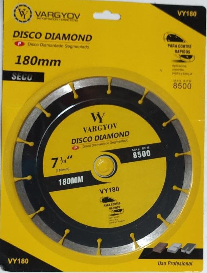 DISCO CORTE CONCRETO 180MM VY 7 C/R