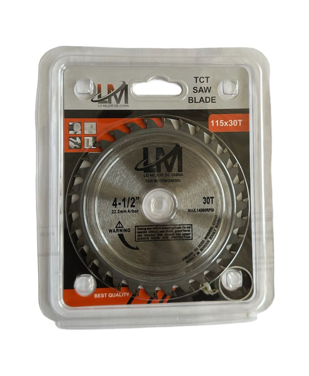 DISCO MADERA 115MM X 30D LM 4.1/2