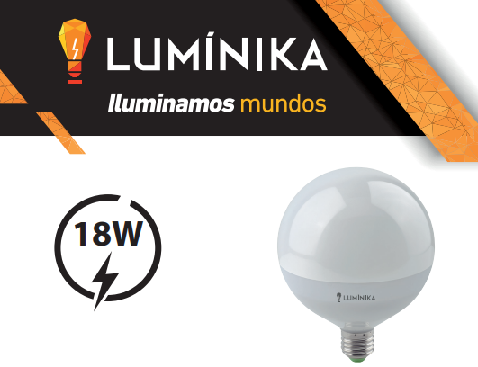FOCO GLOBO LED 18W LUMINIKA