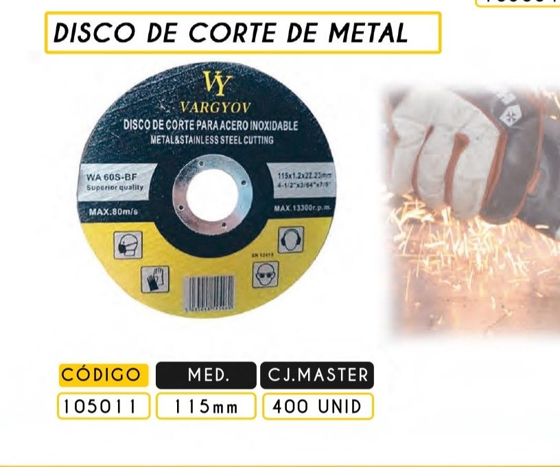 DISCO CORTE METAL 7 VY 180MM