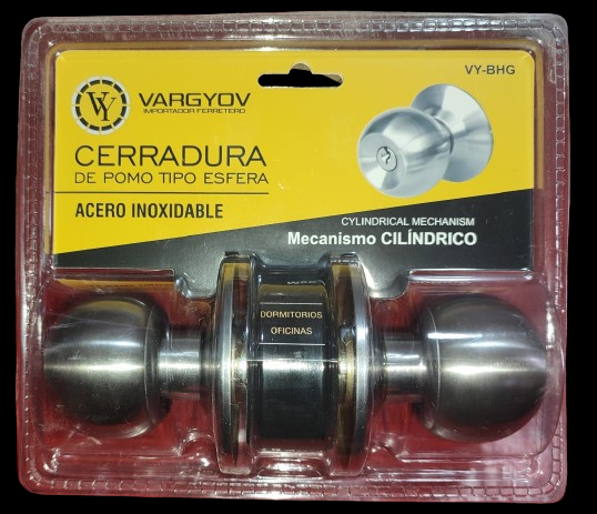 CERRADURA PERILLA BLISTER CROMADA VY 