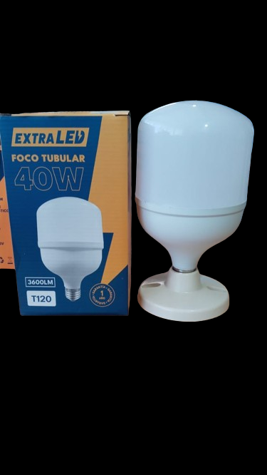 FOCO BOTELLA LED 40W LUZ BLANCA EXTRALED