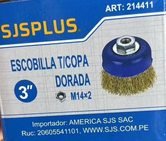 ESCOBILLA COPA 3 DORADA SJSPLUS